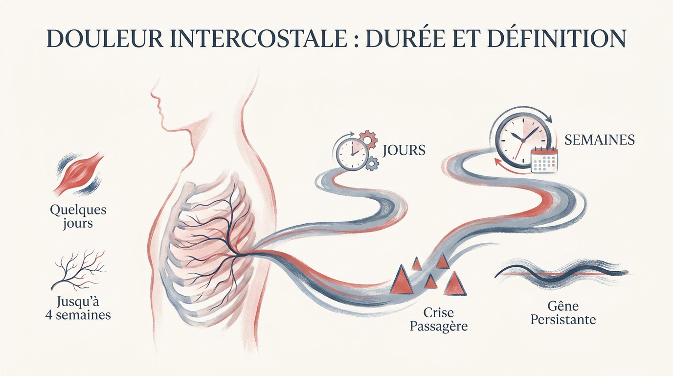 Localisation de la douleur intercostale sur la cage thoracique
