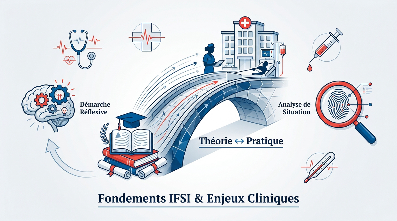 Illustration du lien entre théorie et pratique clinique en formation infirmière